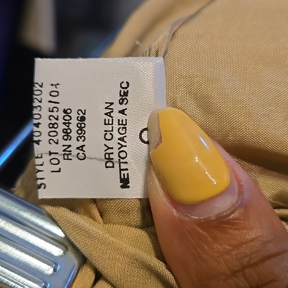 Theory Emery T Linen Rayon Stretch Crunch Khaki High-Waist Wide-Leg Trousers - Picture 14 of 16